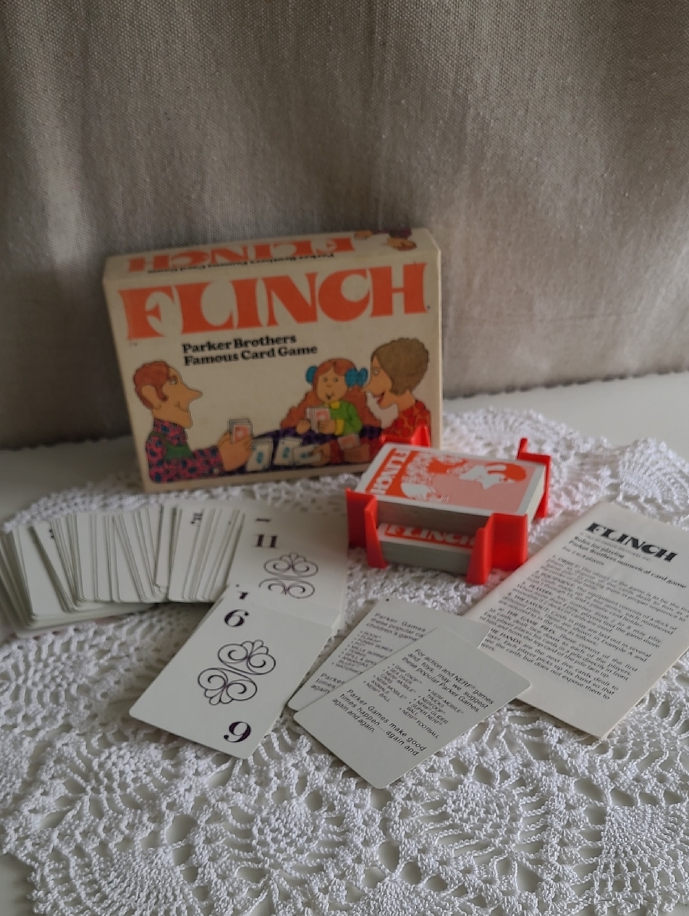 Vintage Flinch Card Game 1976 By Parker Brothers Complete In Box